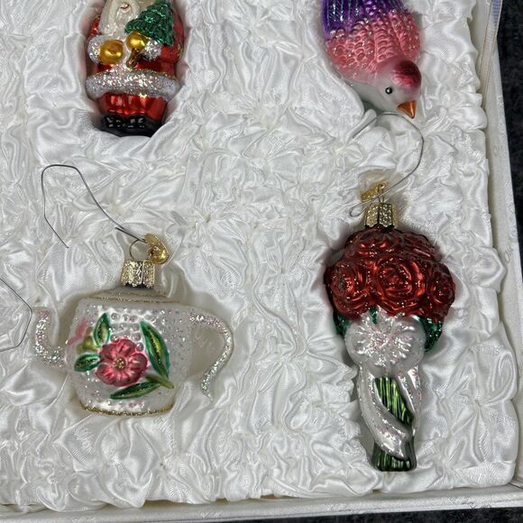 Old World Christmas Bride's Ornament Set of 12 Collection Wedding Gift Box - Picture 4 of 14